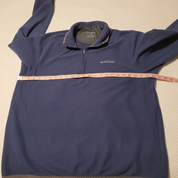 Men's Eddie Bauer XL 1/4 Zip 100% Polyester Pull Over Golf Sweater - Picture 4 of 5